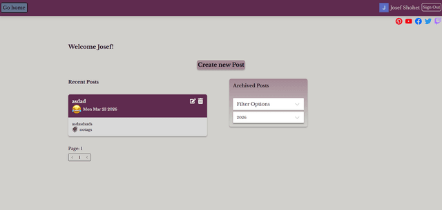 Amblog demo picture.